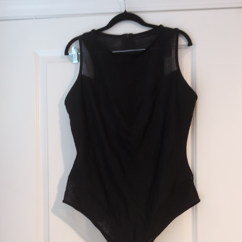 Indie Sleaze Black Sleeveless Bodysuit Forever21